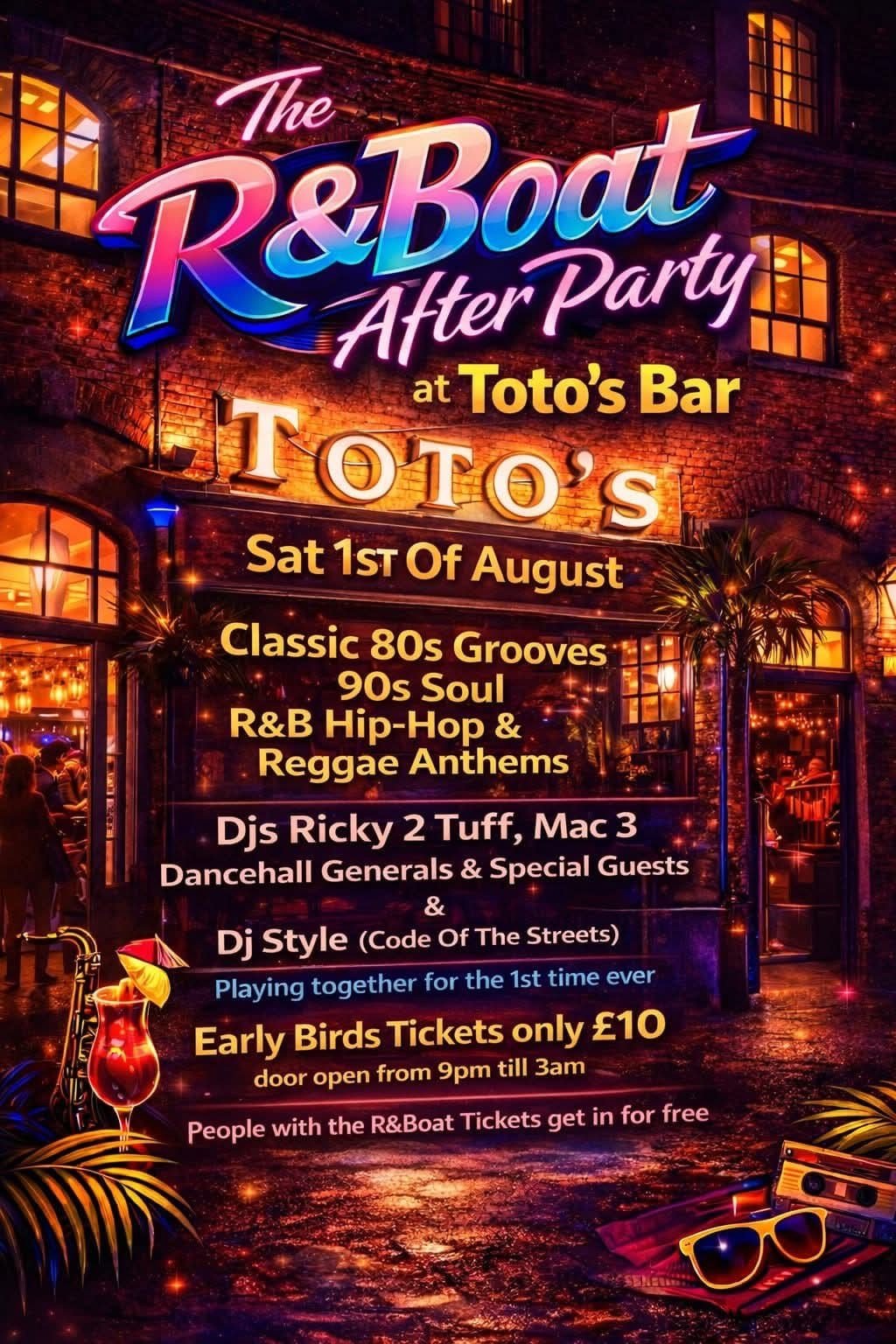 1st August R&Boat After Party